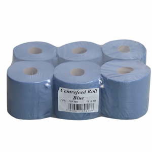 Paper Rolls - Centre Feed 2Ply Blue